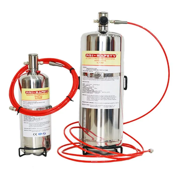 Sistema de supresión automática de incendios automático de espuma de tipo directo para el vehículo