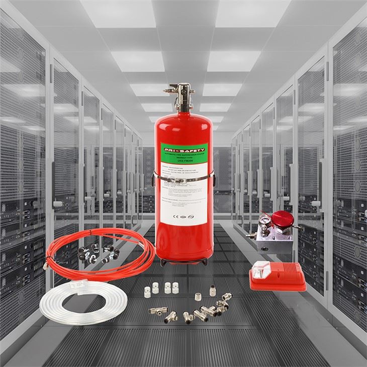 Sistema de protección contra incendios para gabinetes eléctricos y bastidores de servidores